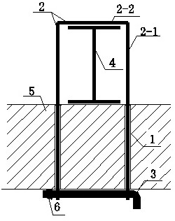 Returnable dual rib type cantilever steel beam fixing device and construction method thereof