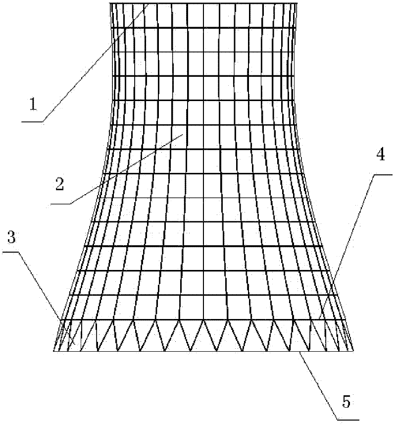 Method for making equivalent space discrete-grid vibration elasticity model