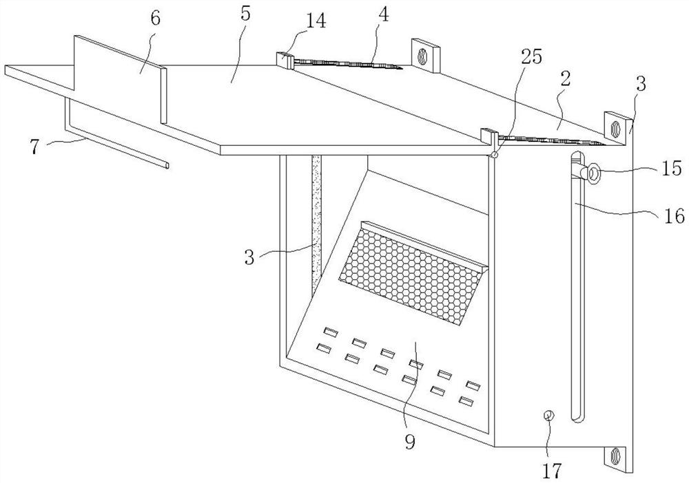 Waterproof and dustproof direct-current wall-mounted charging pile