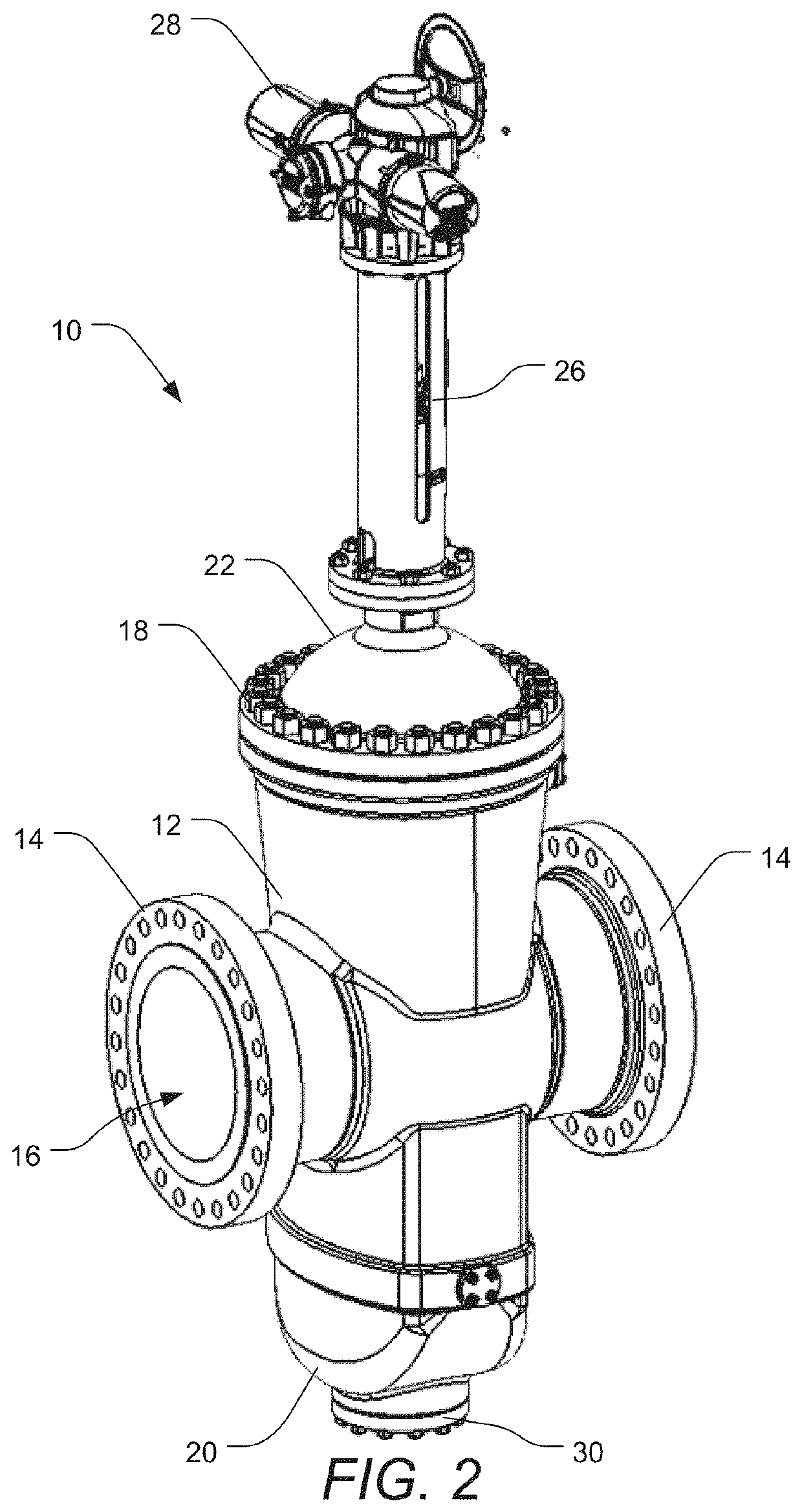Black-powder-resistant through conduit valve