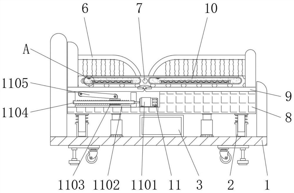 Diagnostic equipment with adjusting function for pediatric clinical treatment