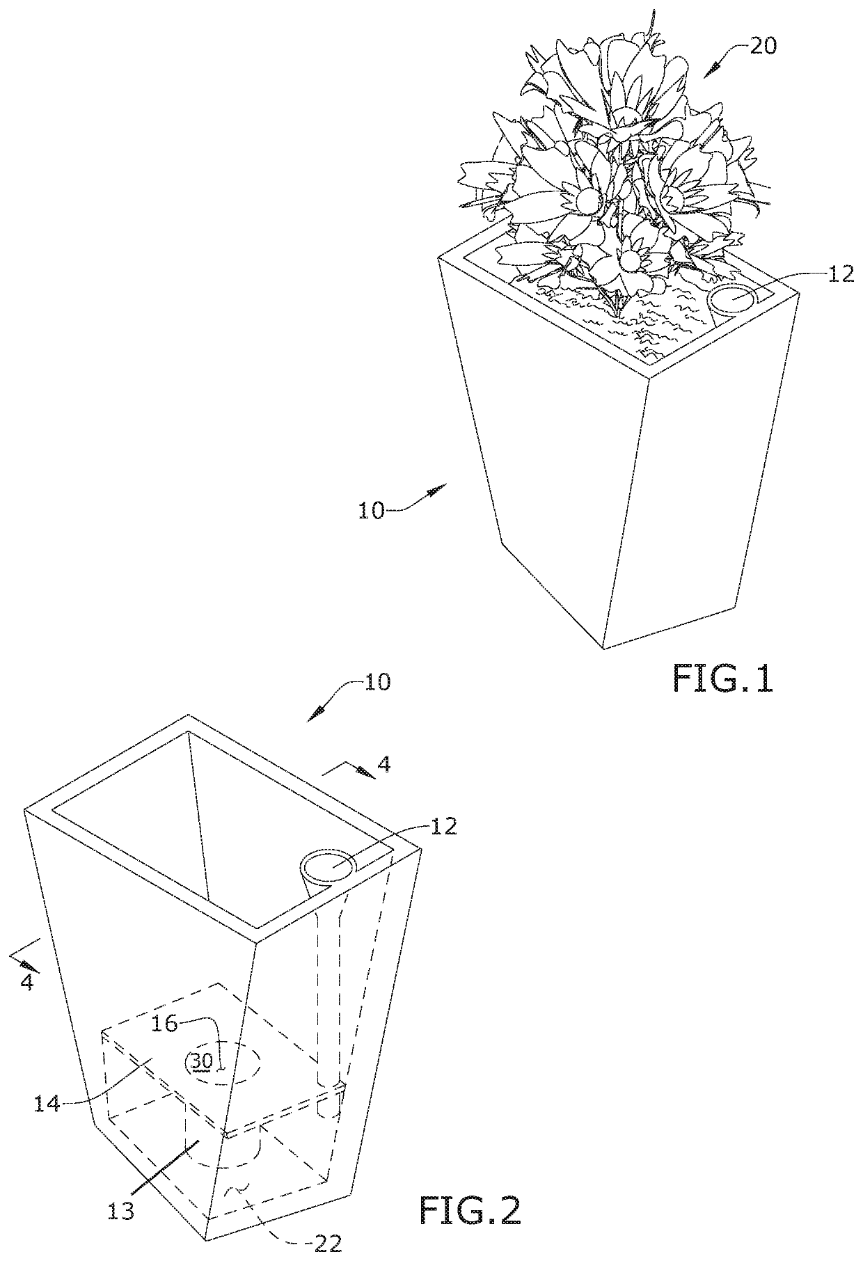 Self-watering container