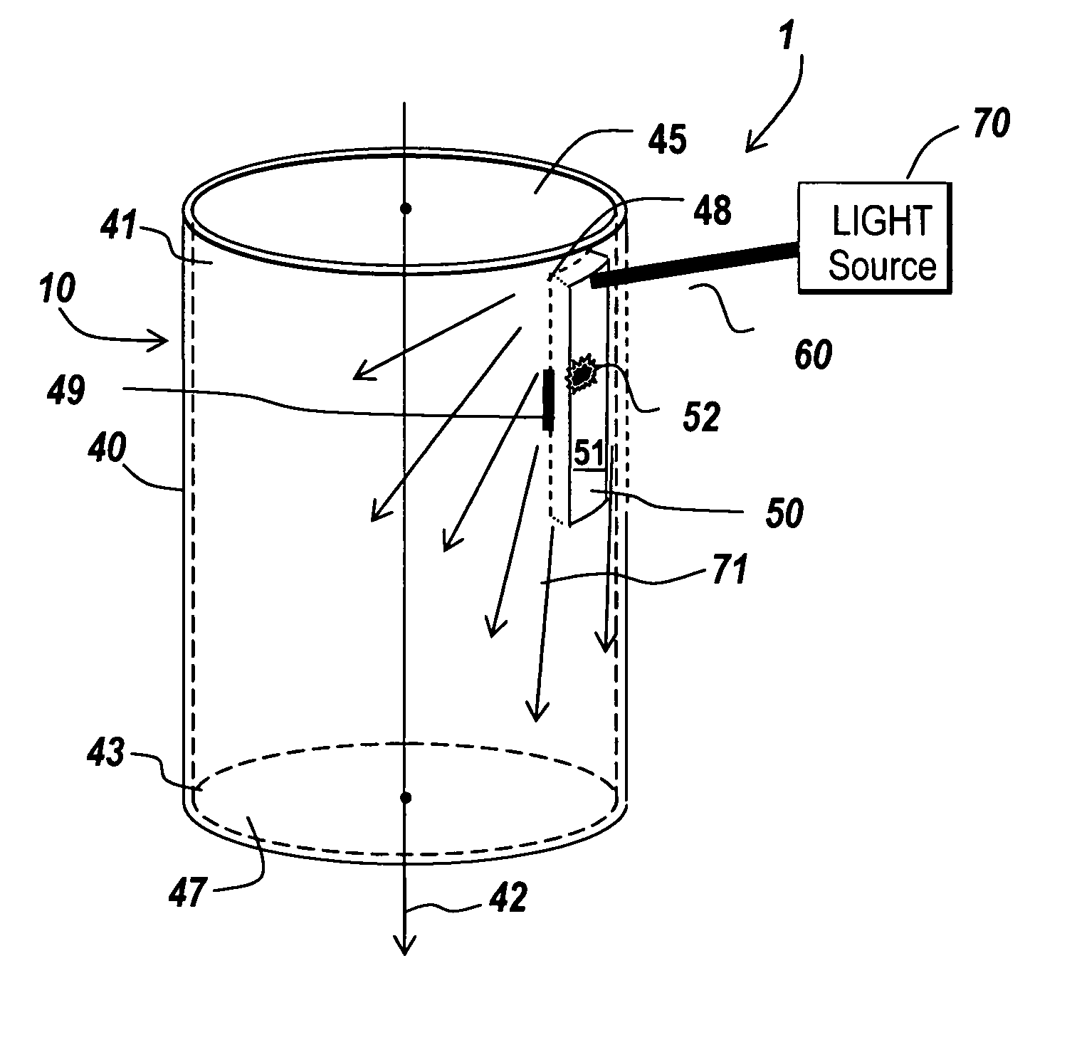 Illuminated surgical access system including a surgical access device and coupled light emitter