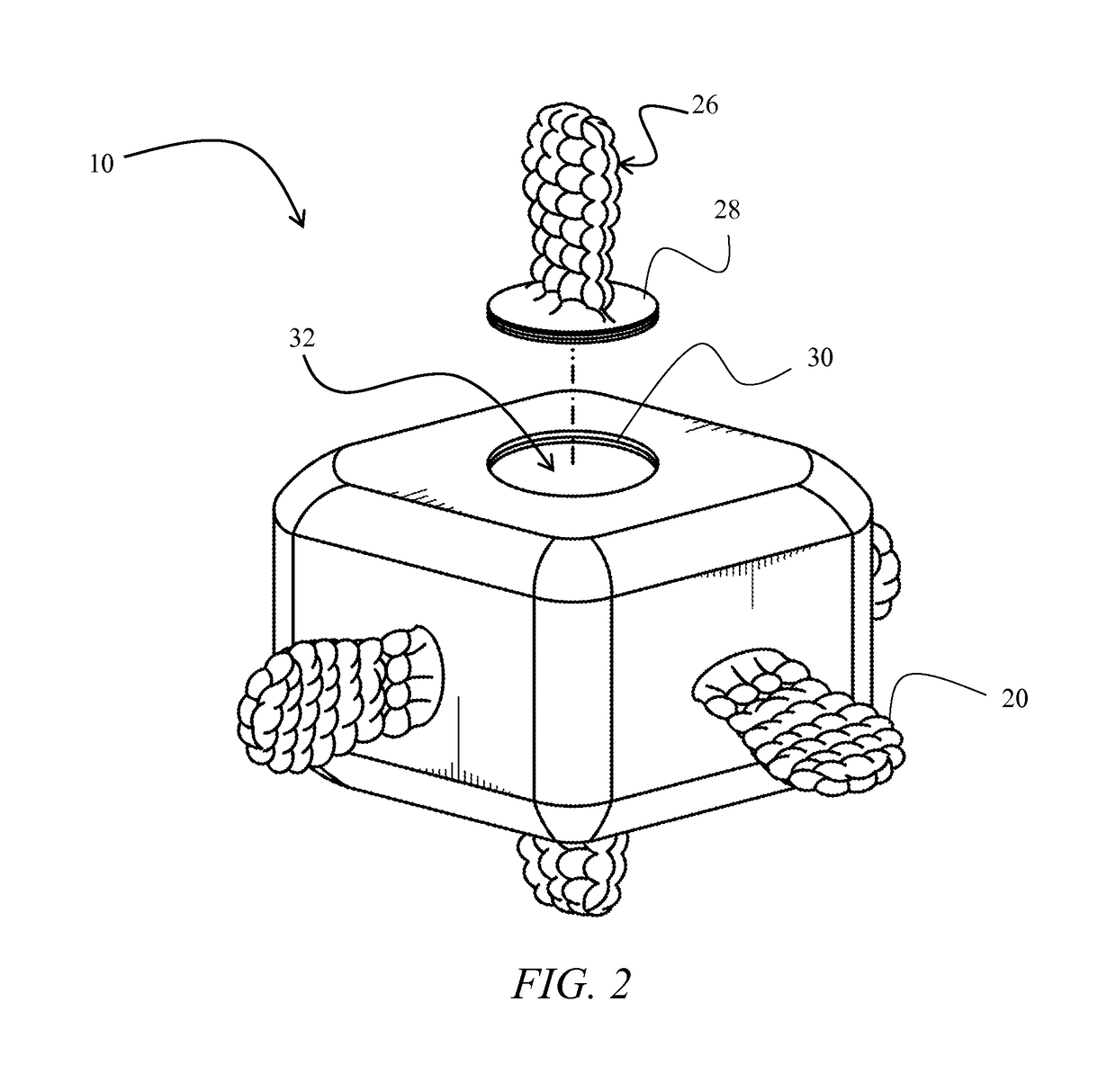 Multi-lobed cooled teething device
