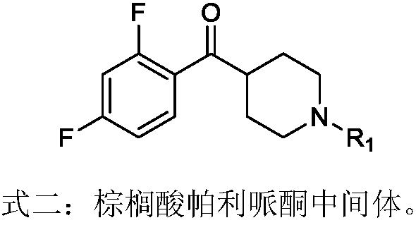 Preparation method of palmitic acid paliperidone intermediate