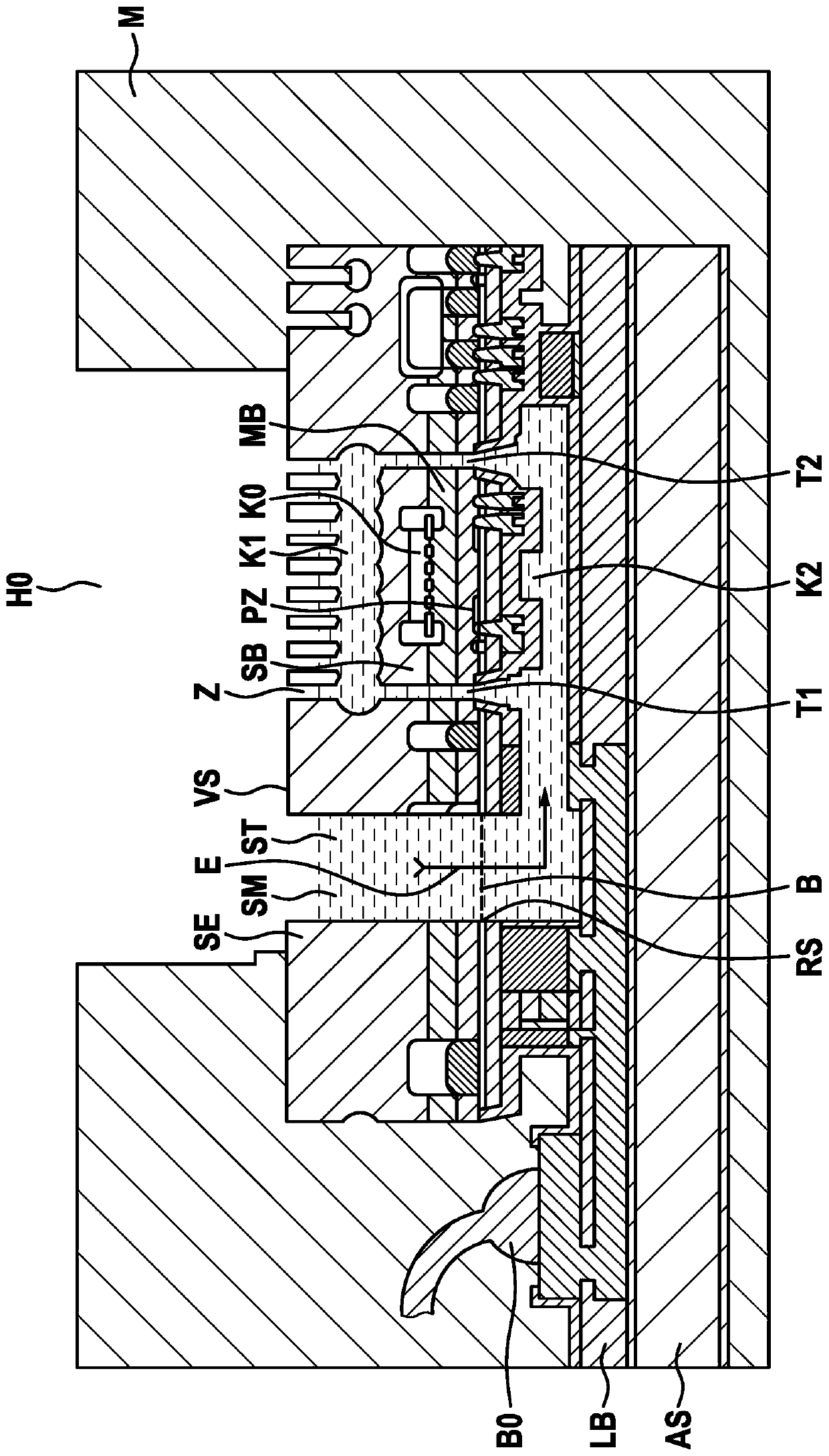 Micromechanical presssure sensor device and corresponding production method