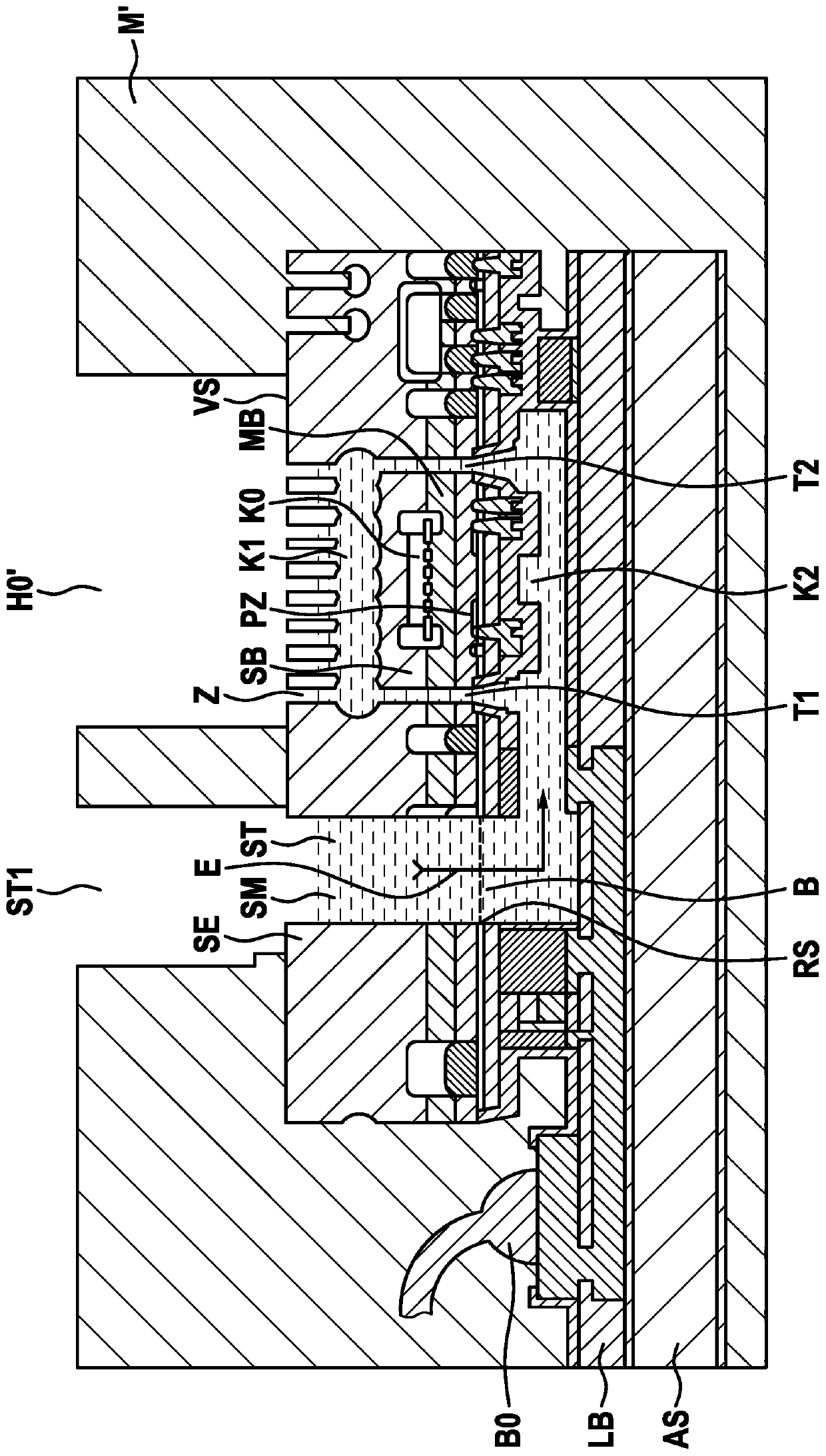 Micromechanical presssure sensor device and corresponding production method