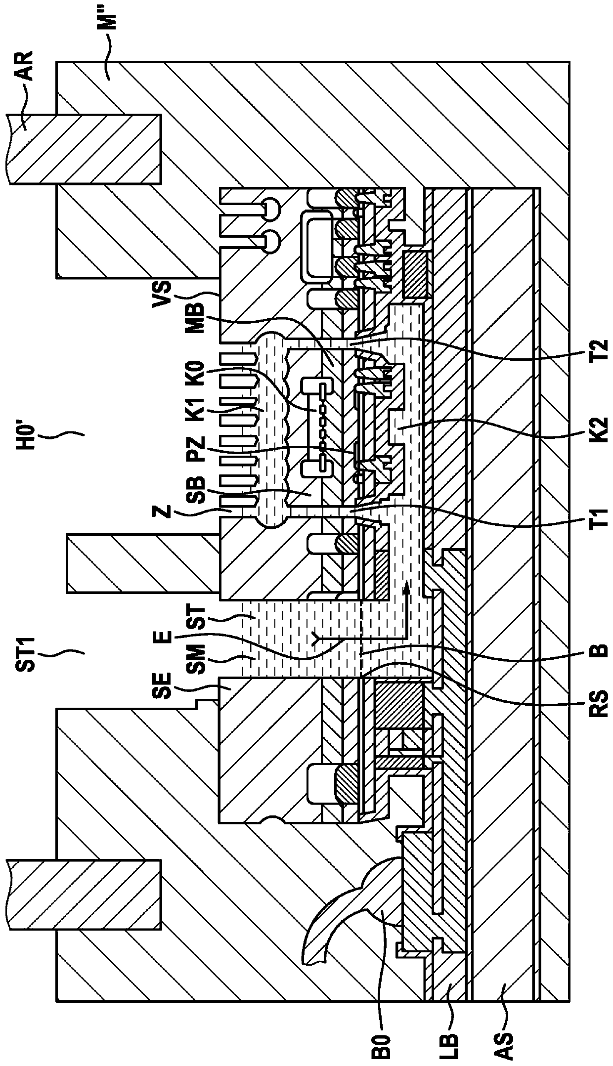 Micromechanical presssure sensor device and corresponding production method