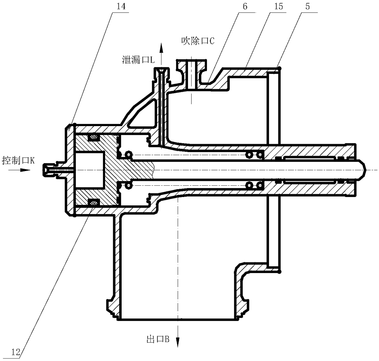Ultralow-temperature piston actuating type high-pressure valve with buffer function