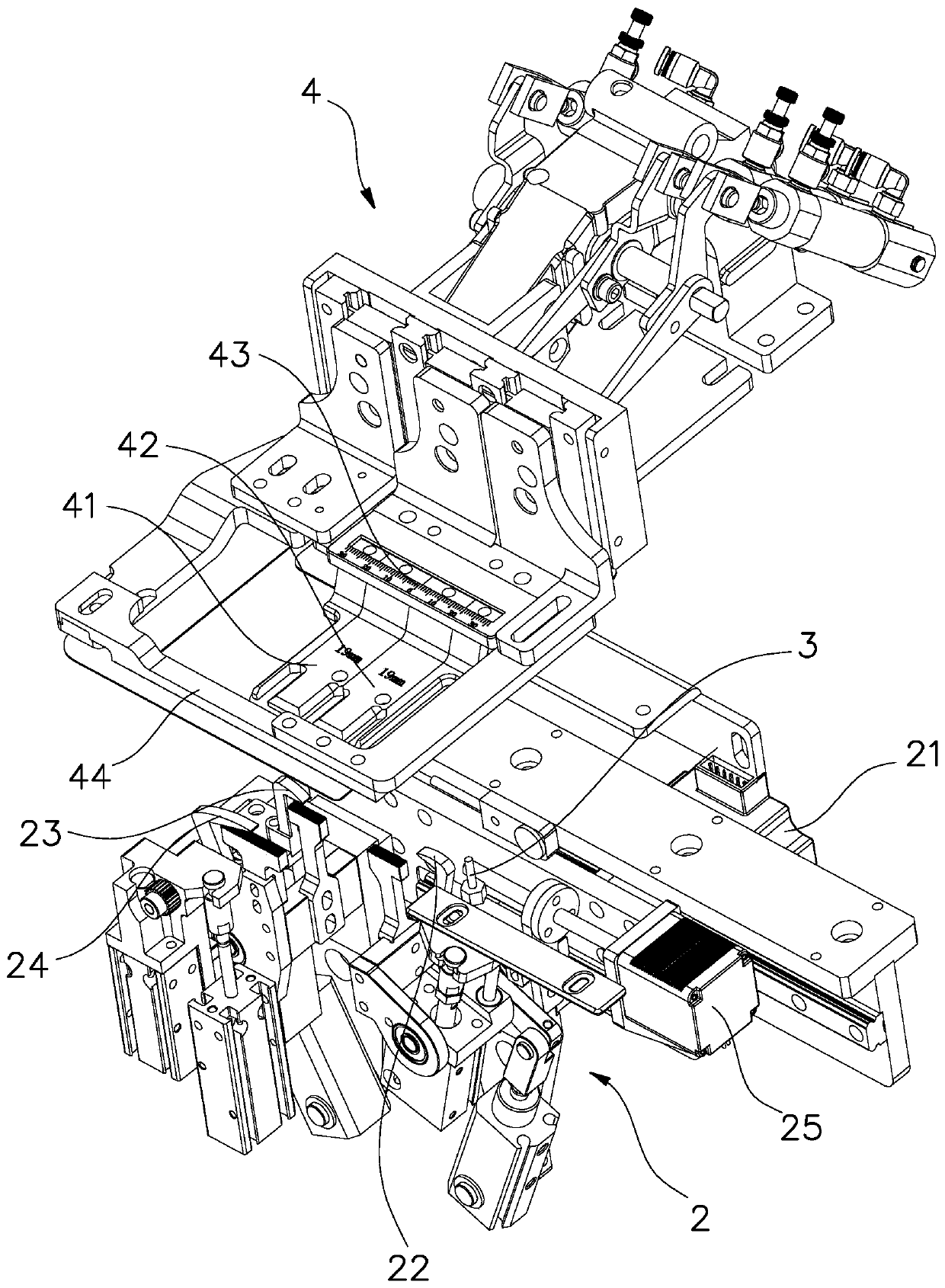 Clasp travel control device and control method of bra clasp machine
