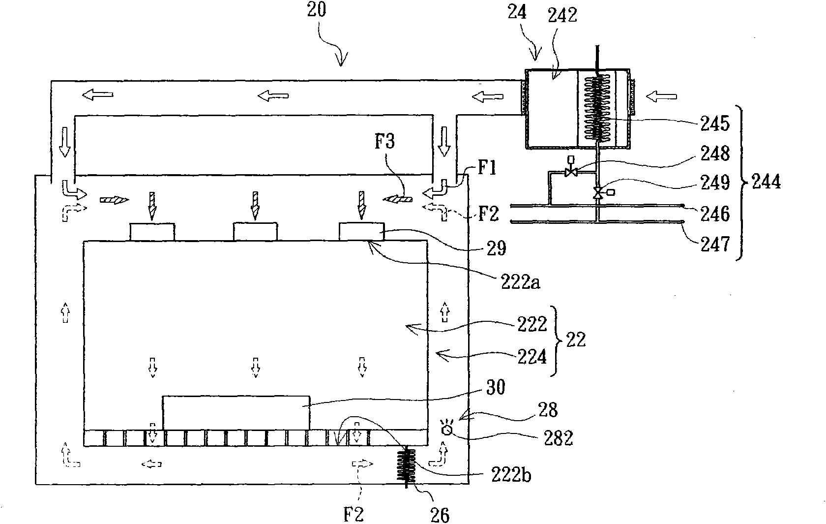 Cleanroom system and cleanroom air-conditioning method