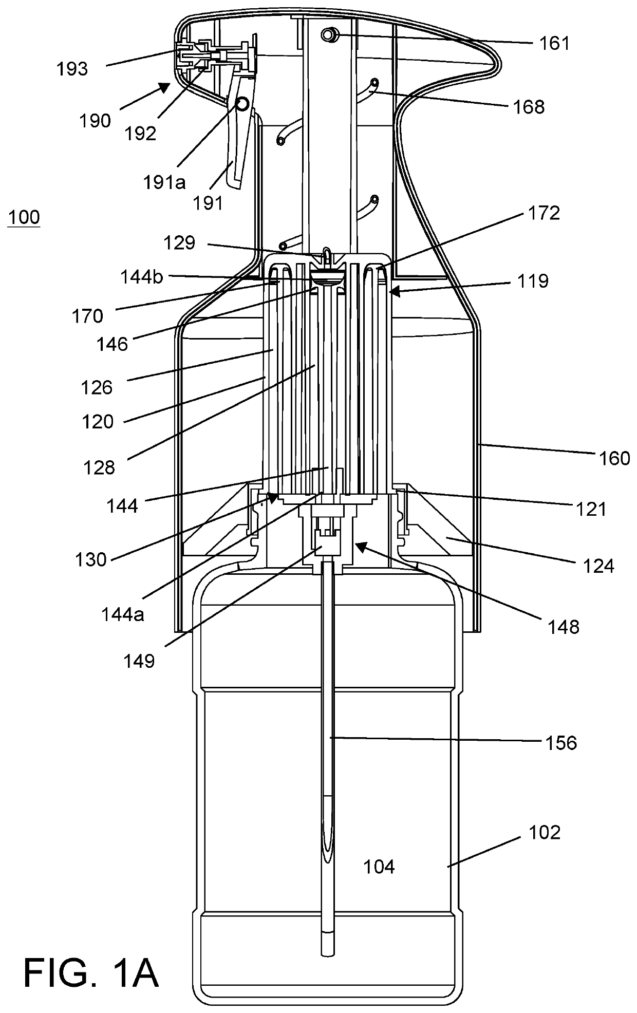 Recyclable vacuum-driven dispenser