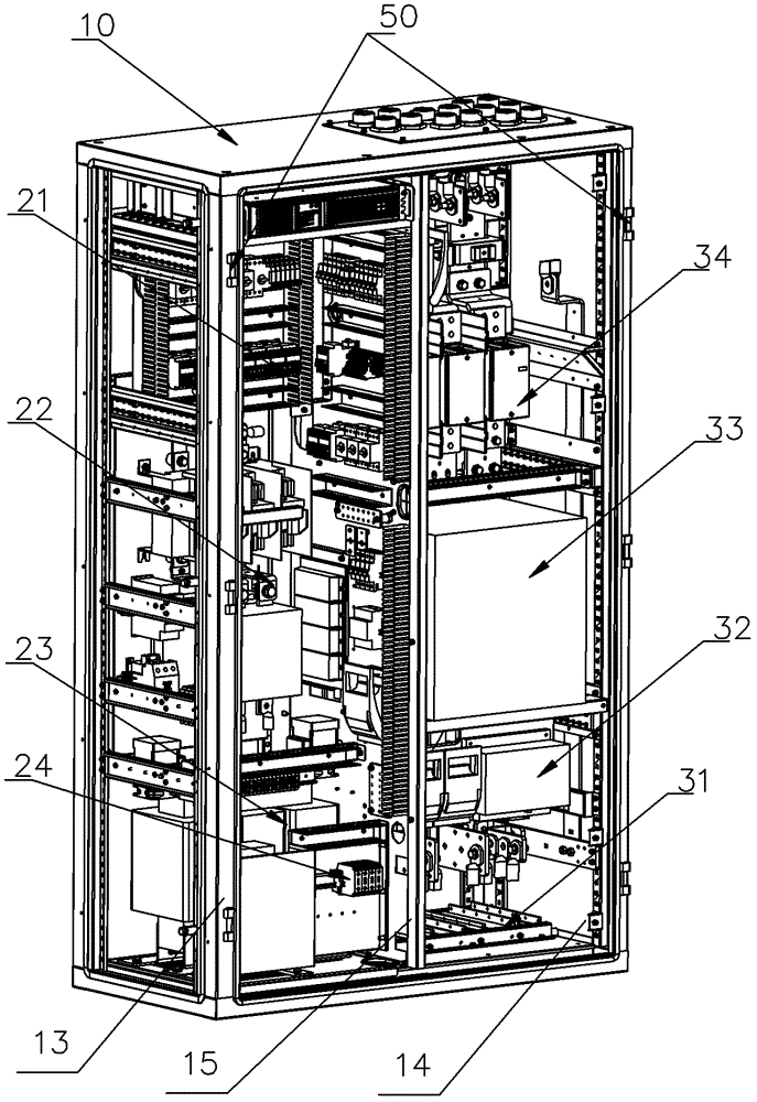 A wind energy electrical cabinet