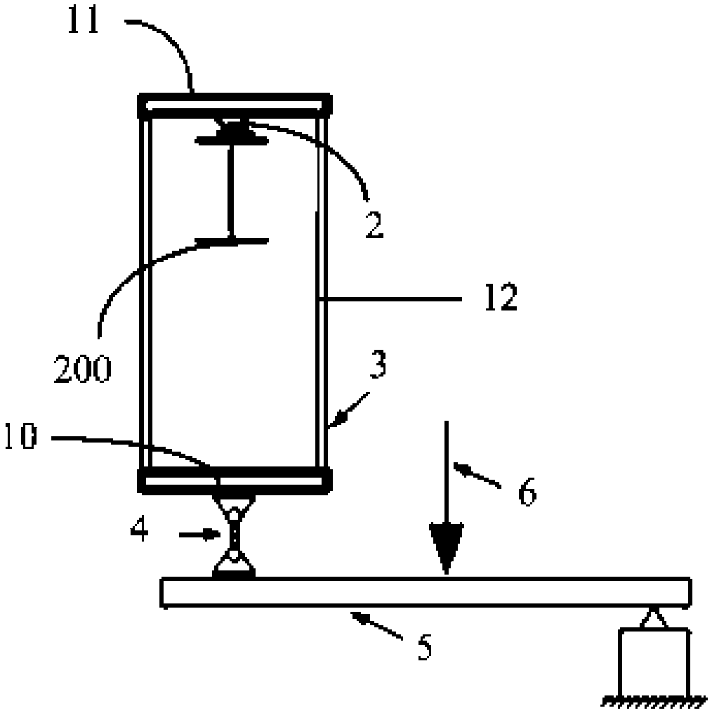 An out-of-plane stable bearing capacity test device for an arched steel structure