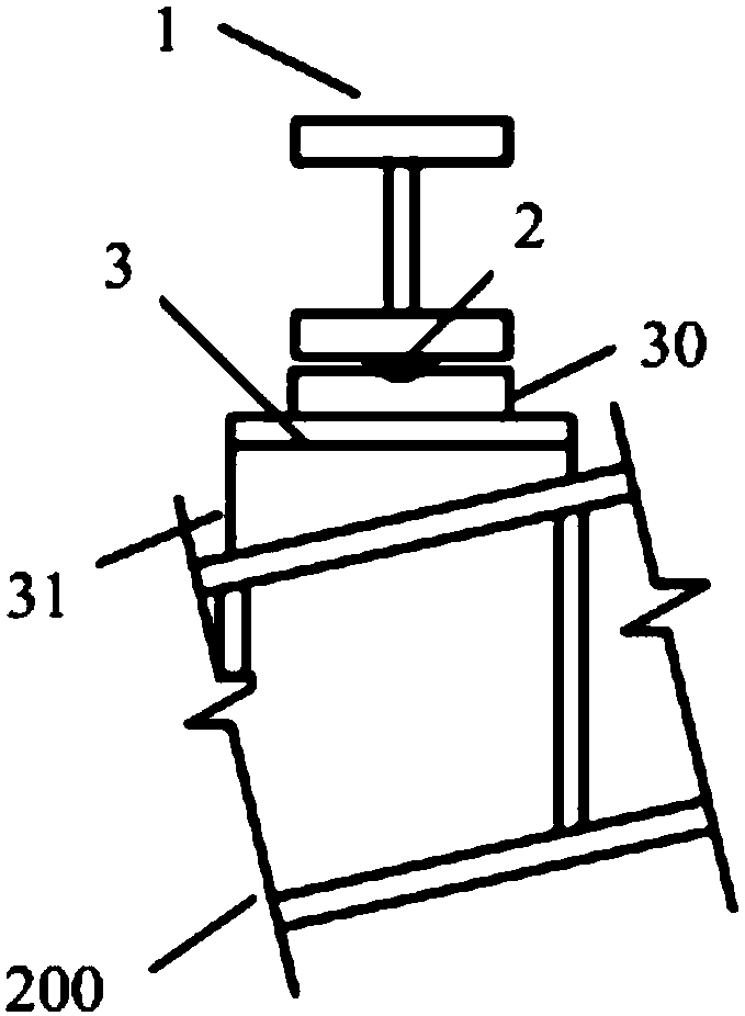 An out-of-plane stable bearing capacity test device for an arched steel structure