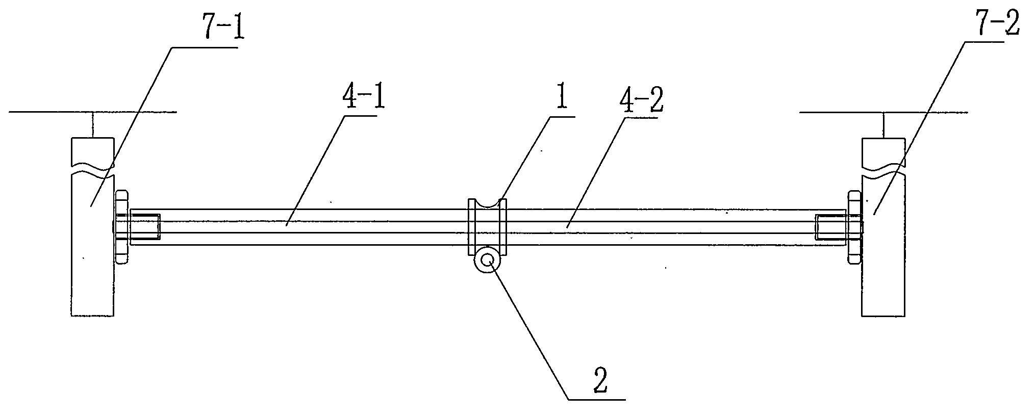 Synchronous rotating mechanism for left and right wings of transport helicopter