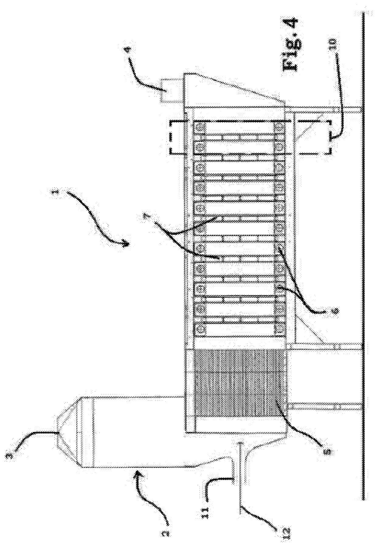 Device for reducing pollutants in a gaseous mixture