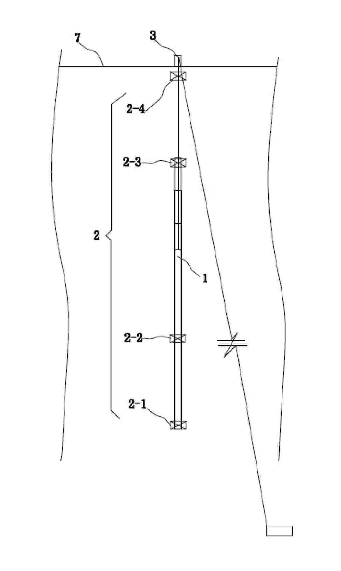 Installing method of roof mast