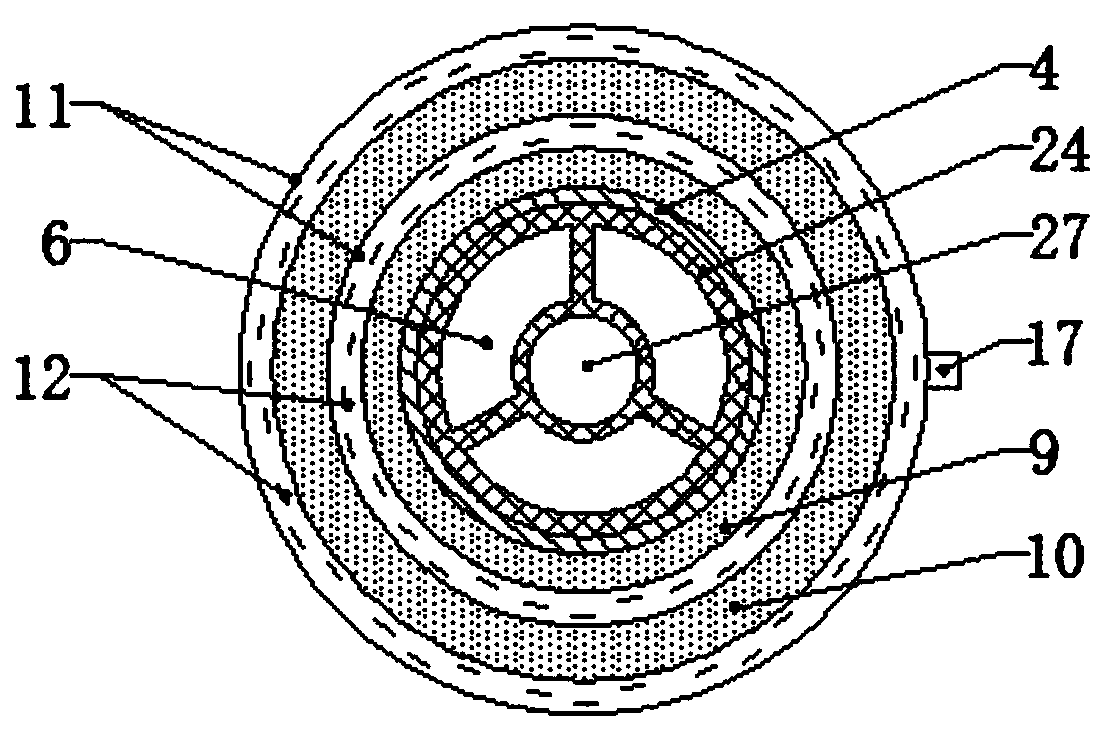 A high-efficiency electromagnetic synchronous synergistic coalescence device