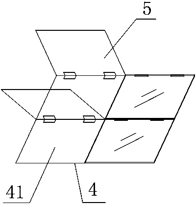 An auxiliary pit structure for automobile chassis maintenance