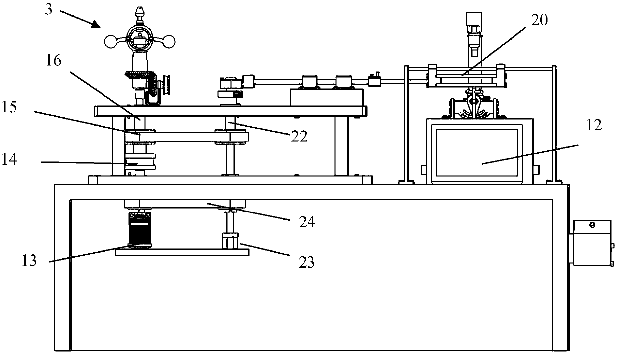 Reciprocating optical measuring device for surface frictional lubricating performance of friction pair