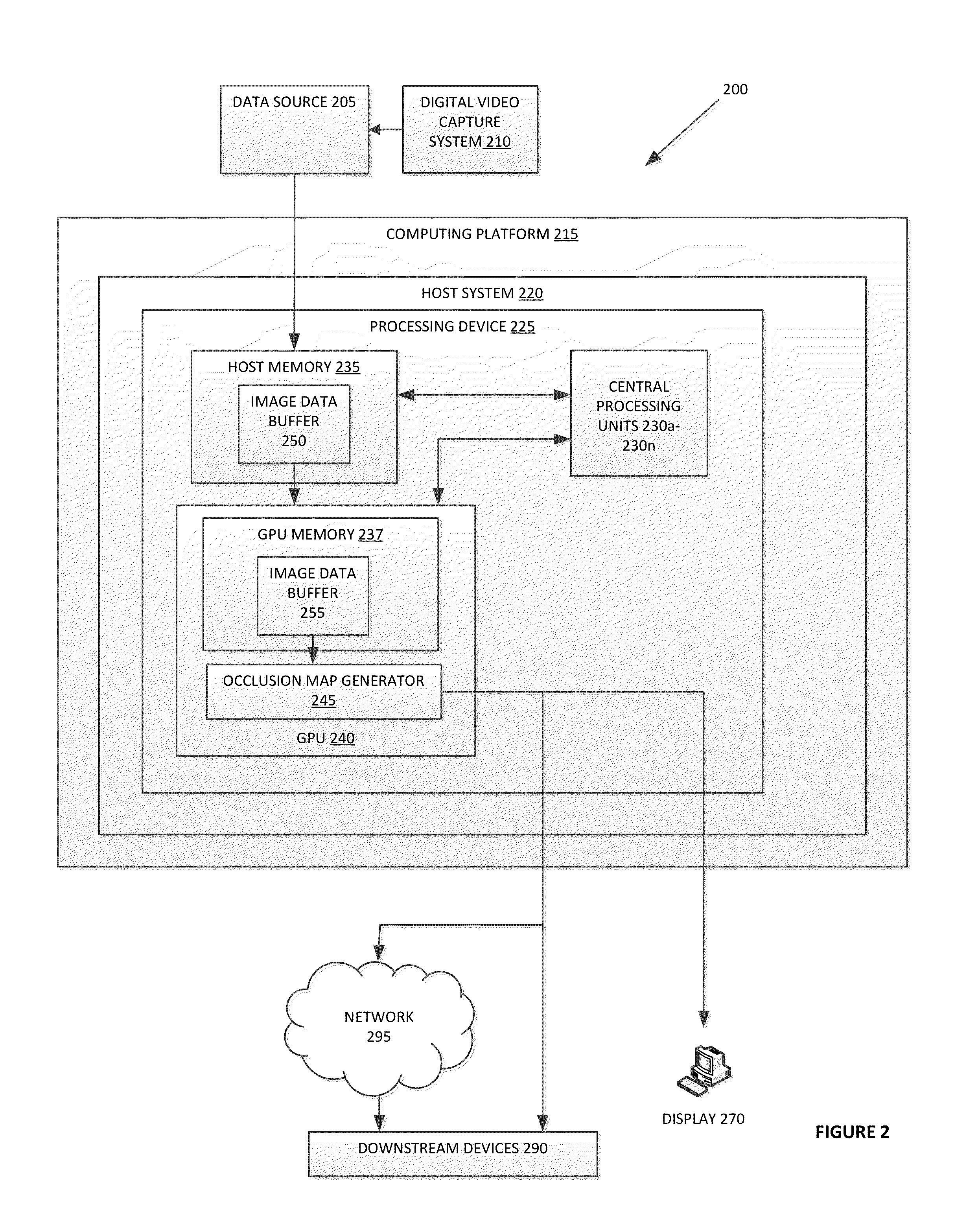 Digital processing method and system for determination of object occlusion in an image sequence