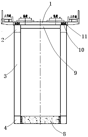 Large-span steel truss combined continuous beam structure and construction method thereof