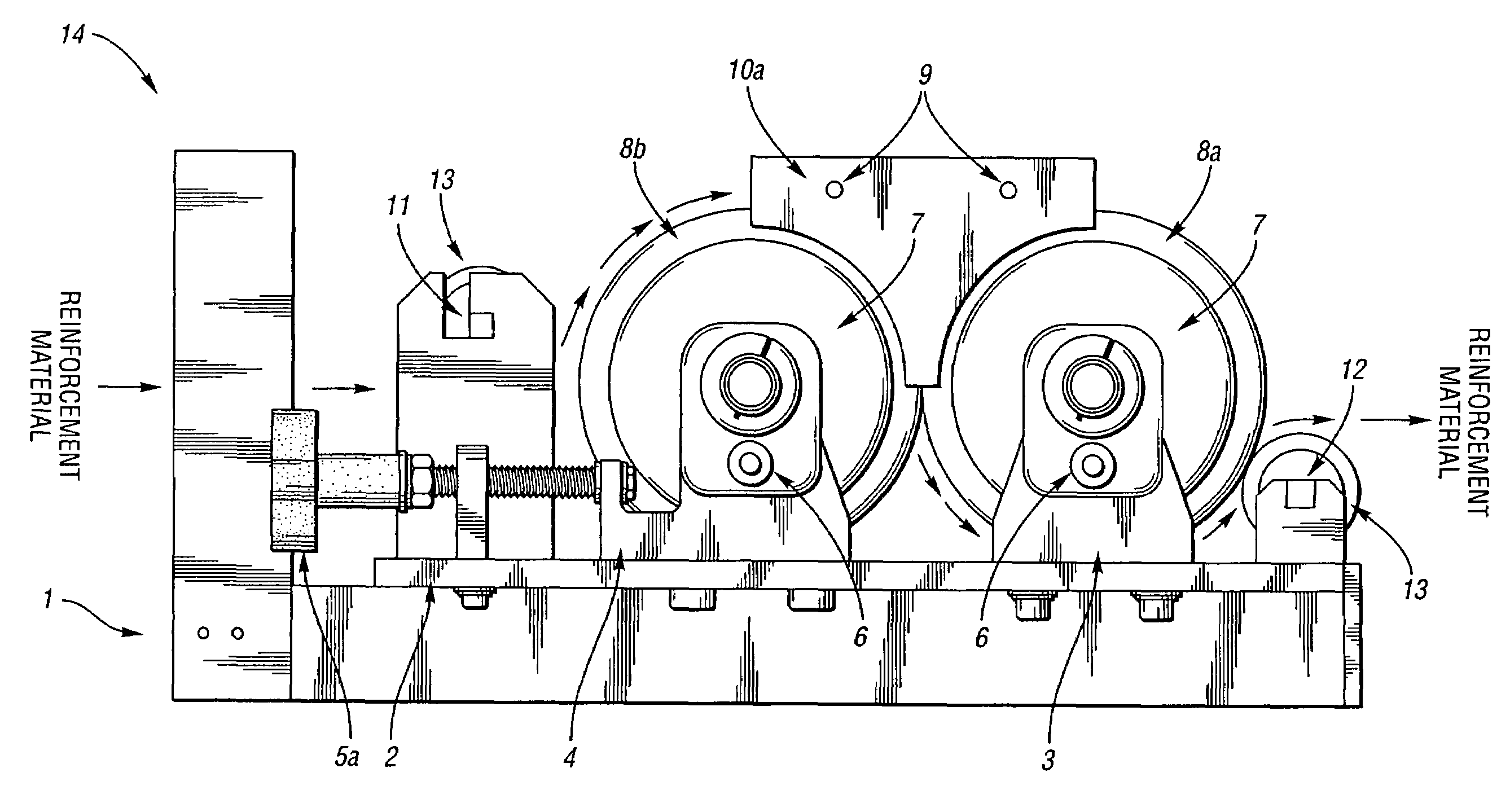 Apparatus for resin-impregnation of fibers for filament winding