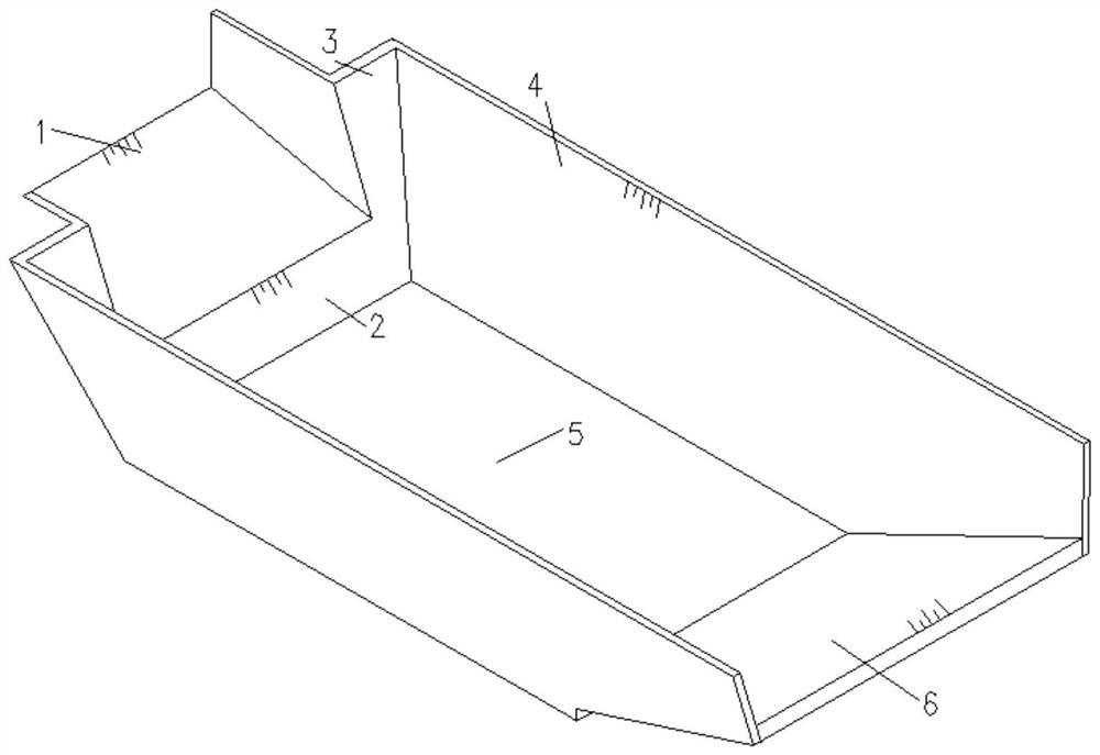 Sudden-expansion drop sill stilling basin suitable for high water head and large single-width discharge capacity