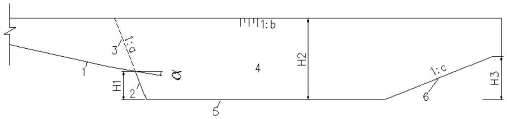 Sudden-expansion drop sill stilling basin suitable for high water head and large single-width discharge capacity