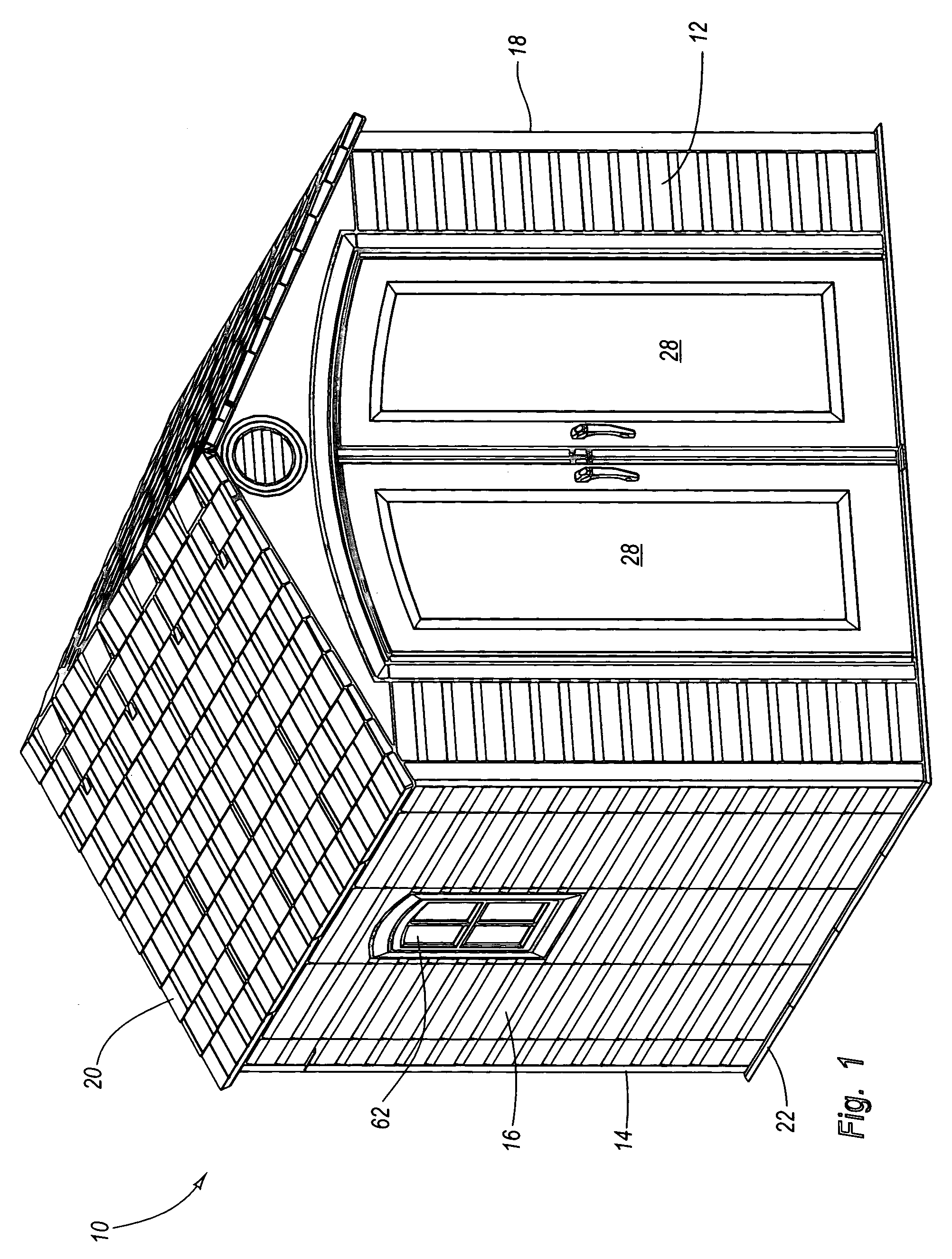 Packaging system for a modular enclosure