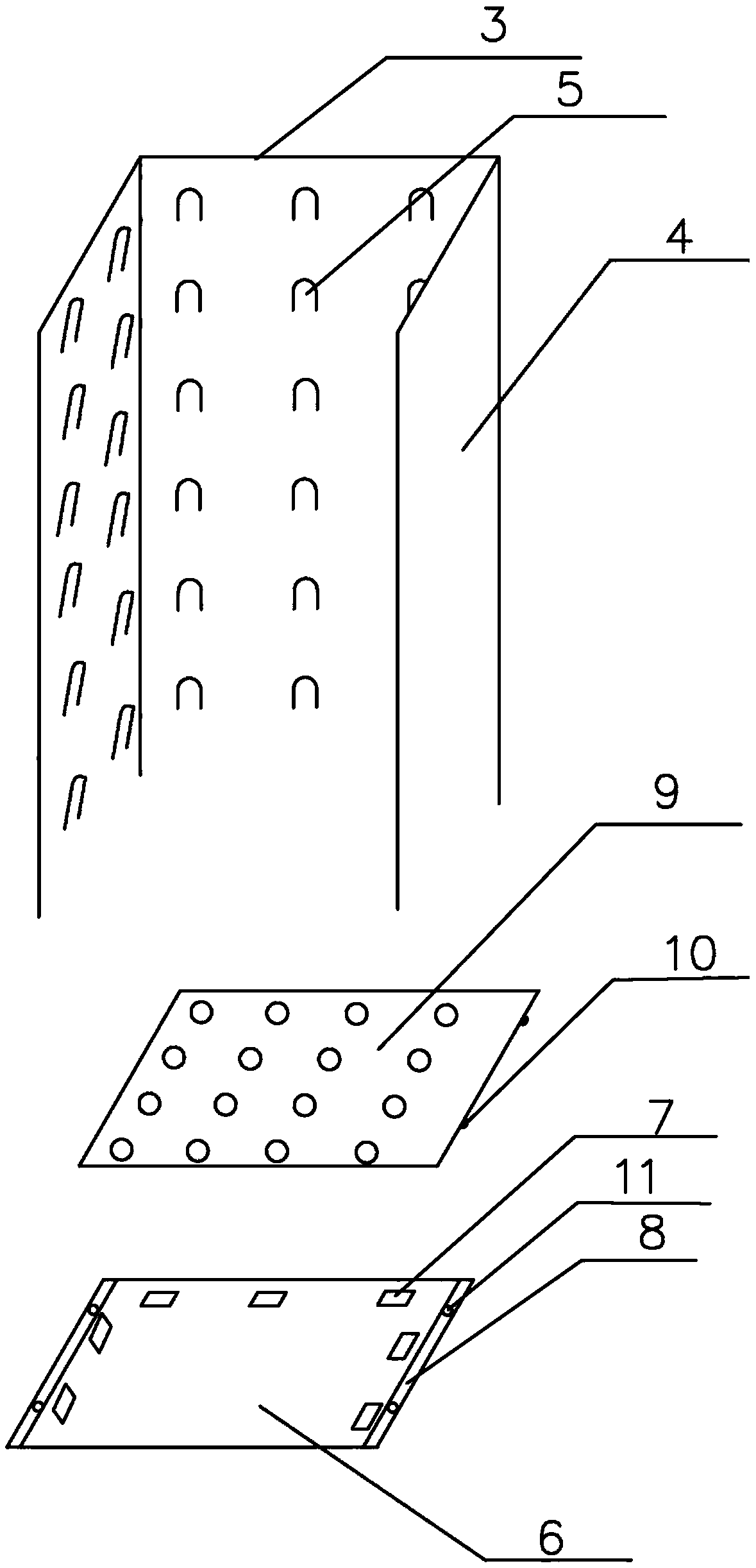 A flexible-mounted electrical cabinet