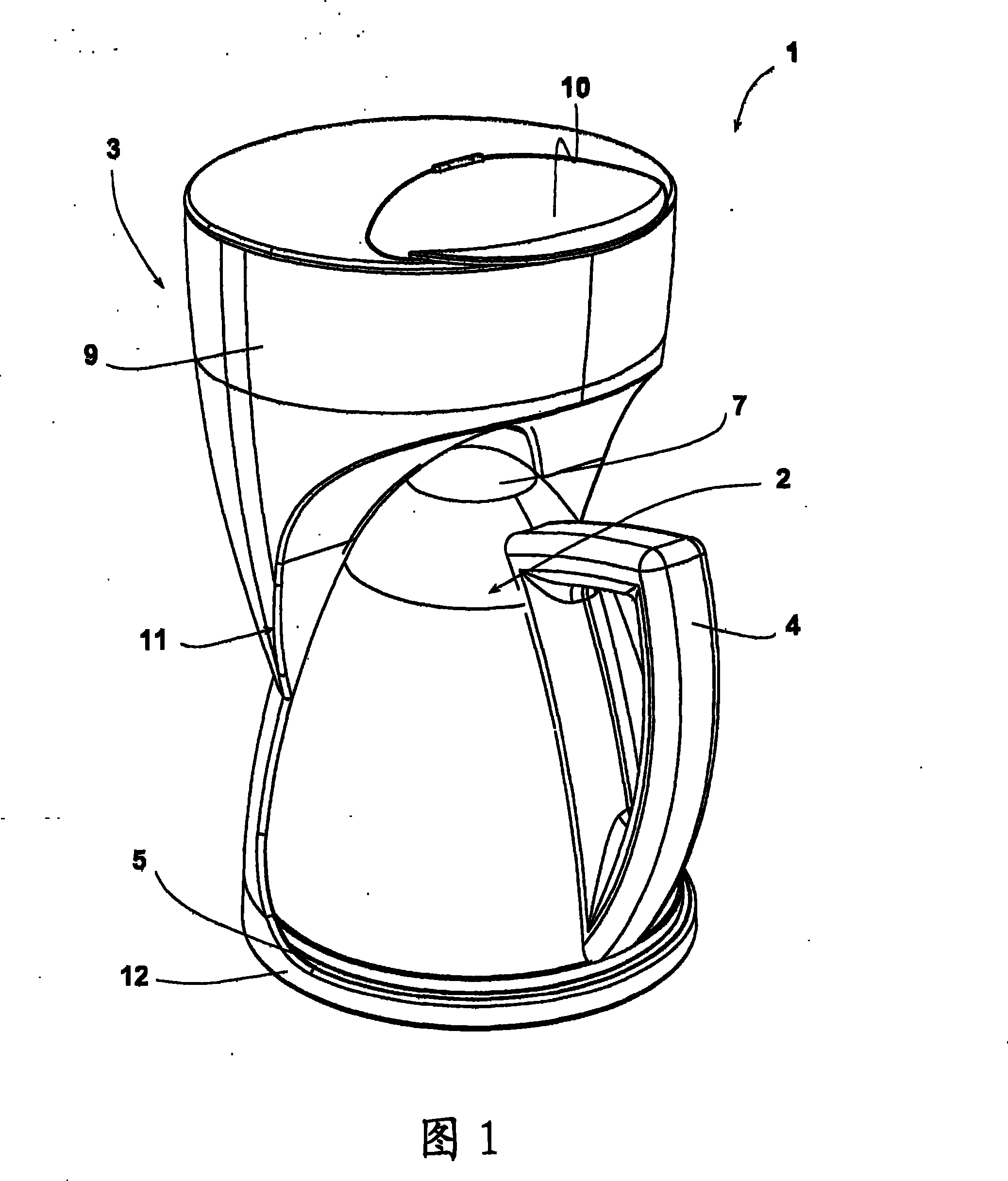Water boiling device and filter device therefor