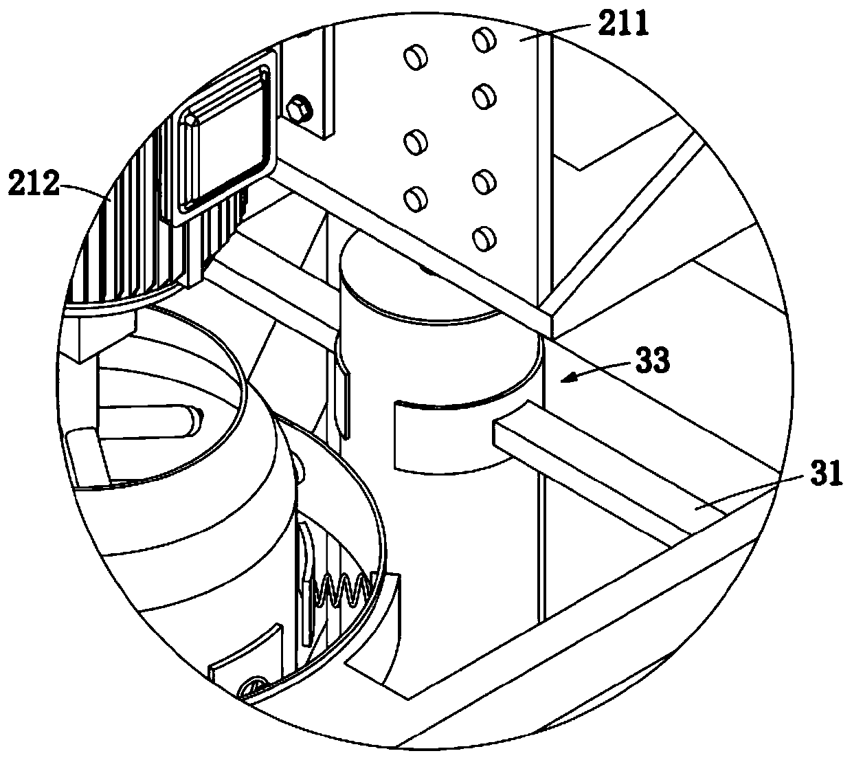 Anti-sticking paint blending device