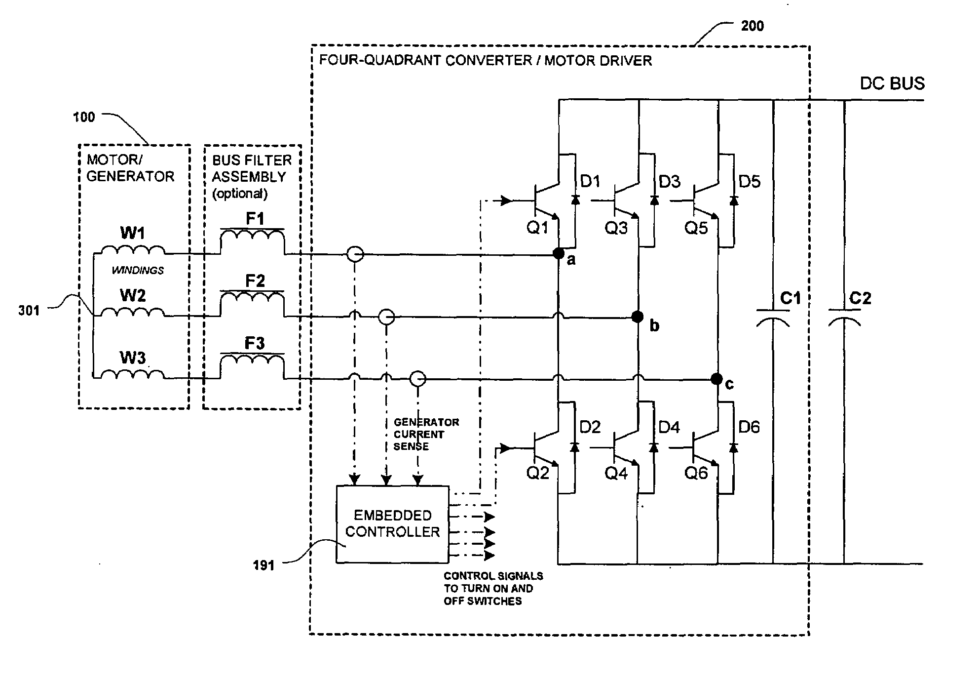 Coil switching of an electric generator