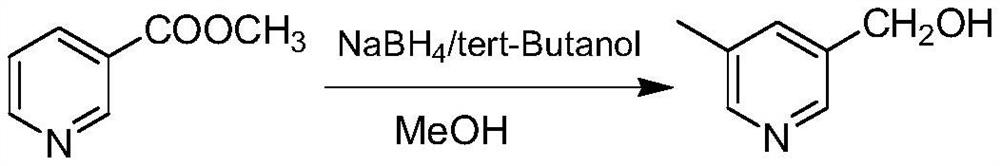 Preparation method of rupatadine fumarate intermediate 5-methyl-3-hydroxymethylpyridine