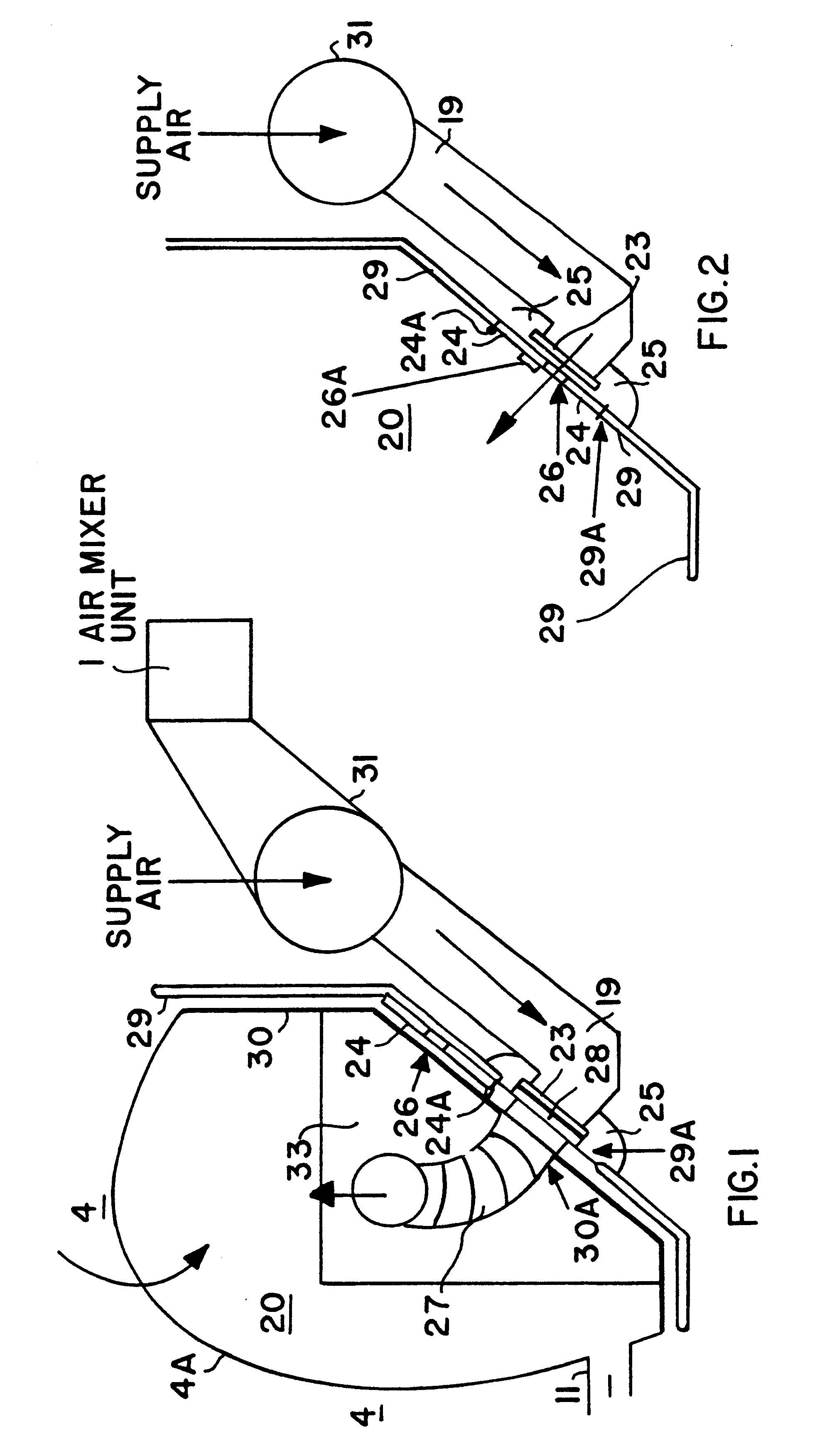 Reconfigurable air supply arrangement of an air-conditioning system for below-deck areas of a passenger aircraft