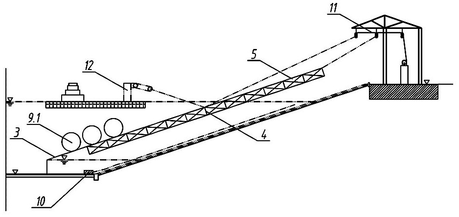 Construction method of canal slope without water repair based on canopy cofferdam