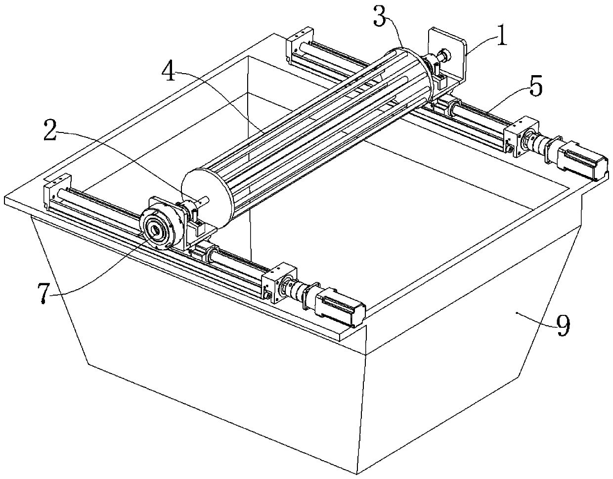 Anti-segregation device for cement stabilized macadam mixing station