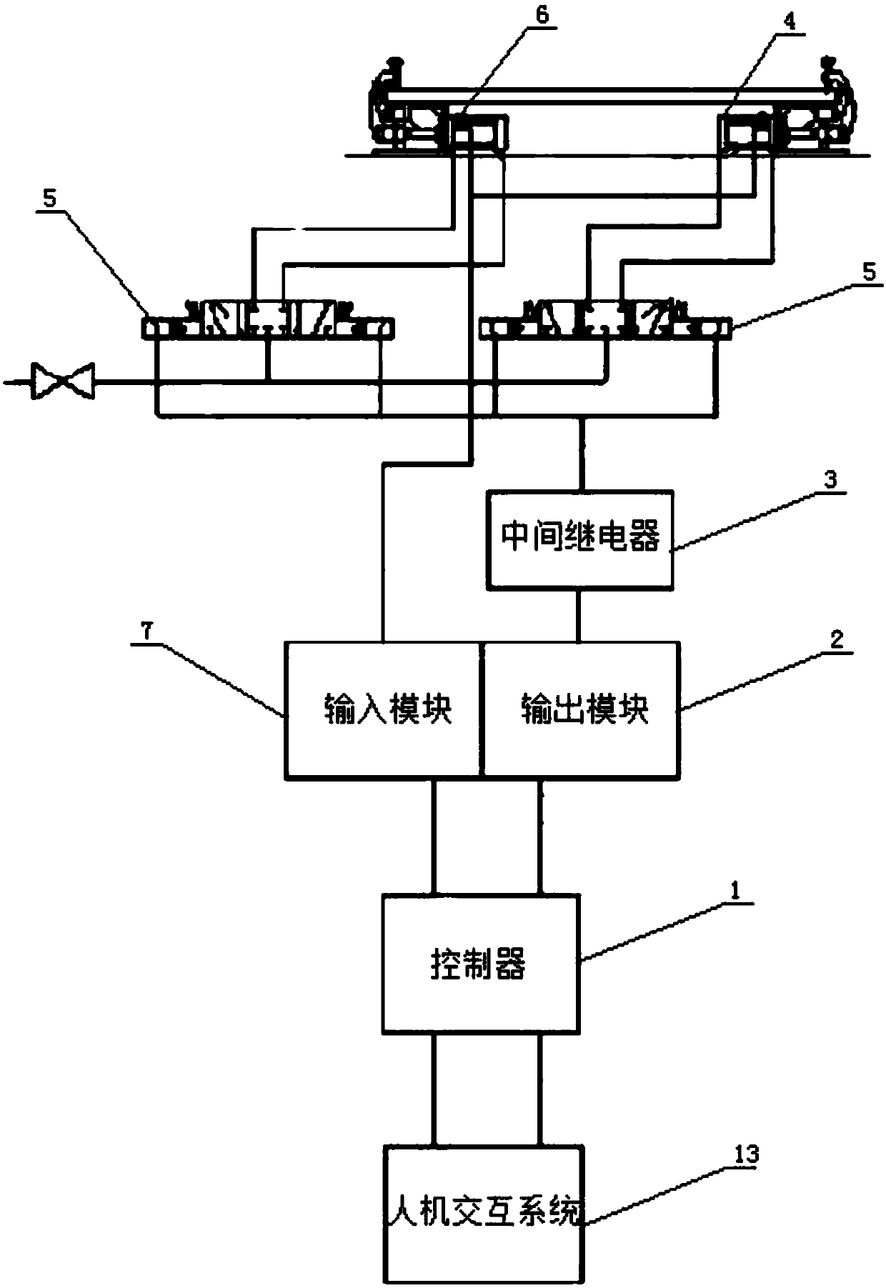 Working method of automatic clamping device for large plate