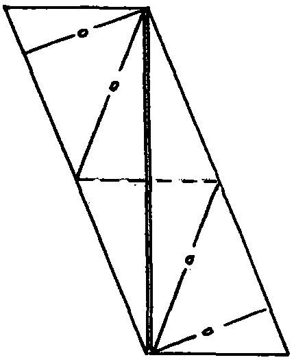 45-degree regular three pyramid plugging ball