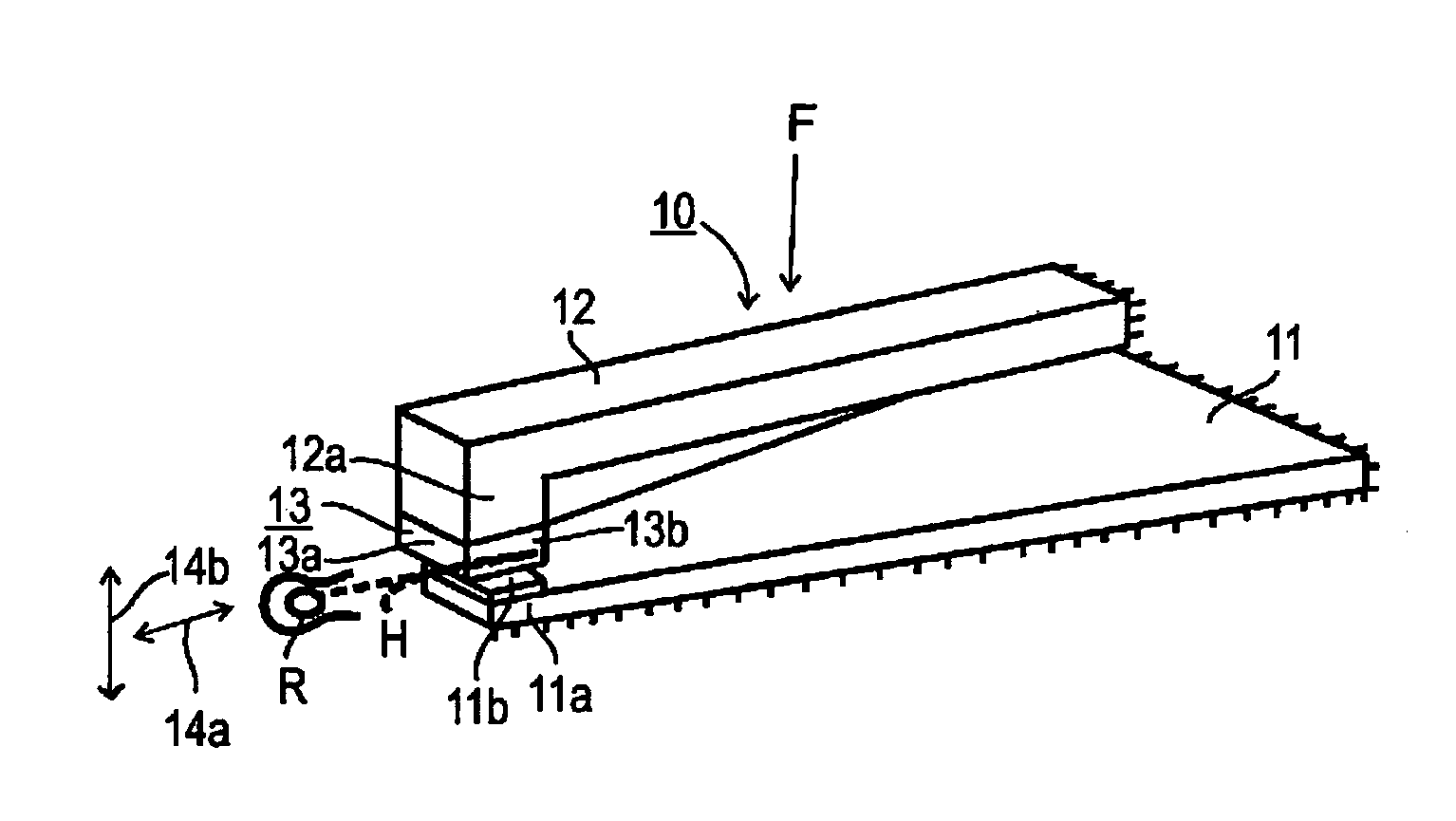 Device for applying high-frequency vibrations to hair for removing same