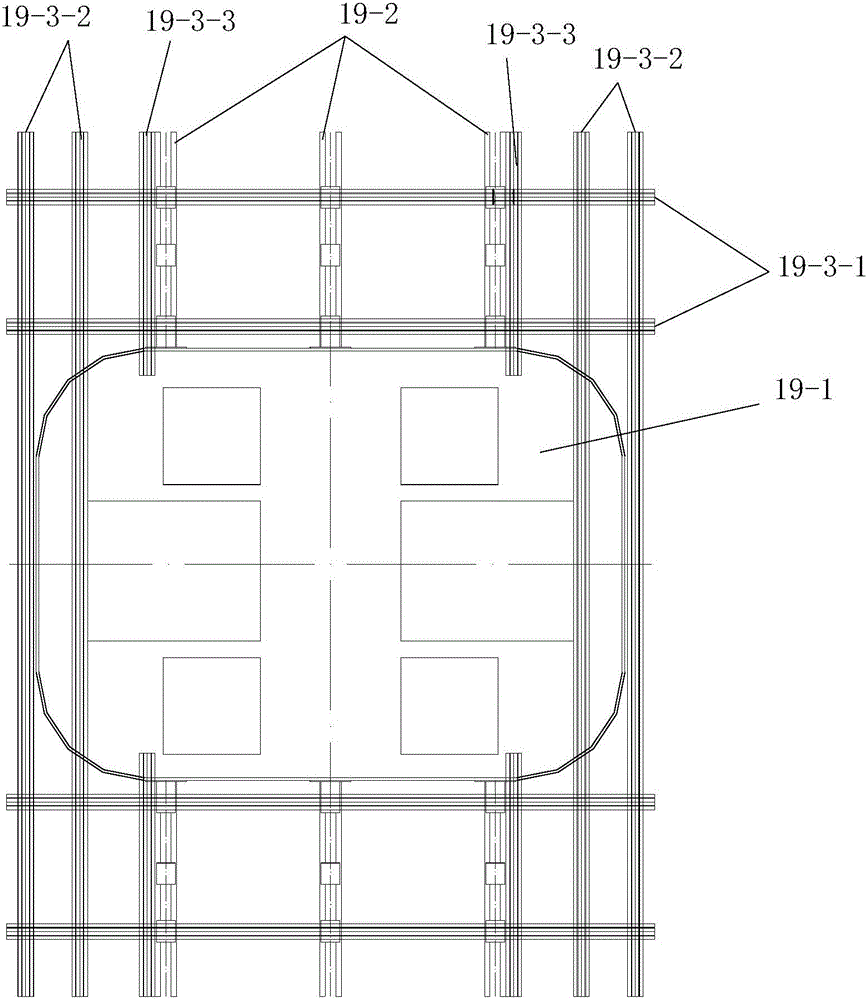 Construction method of large-span continuous beam closely next to existing line deep water foundation