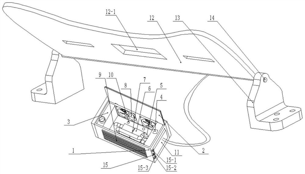 Vehicle solar cooling and spraying device