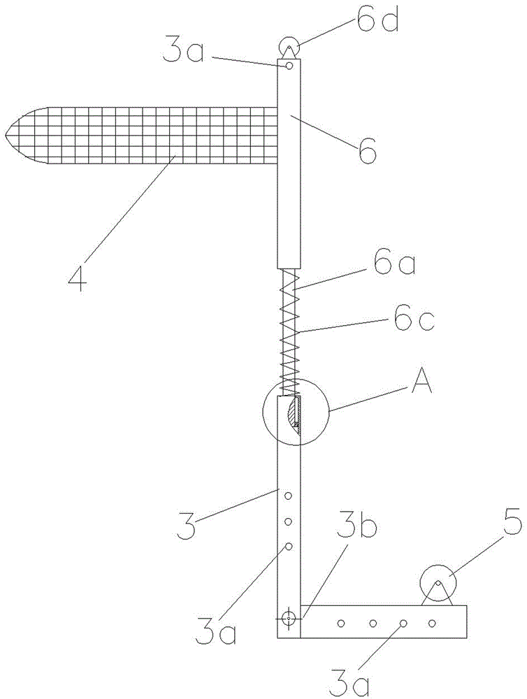 Anti-falling recycling drawing device for mining air duct