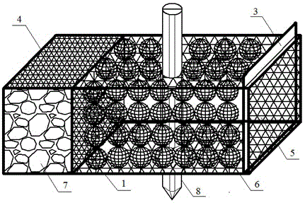 Paddy field recession water purification device placed in ridge of field