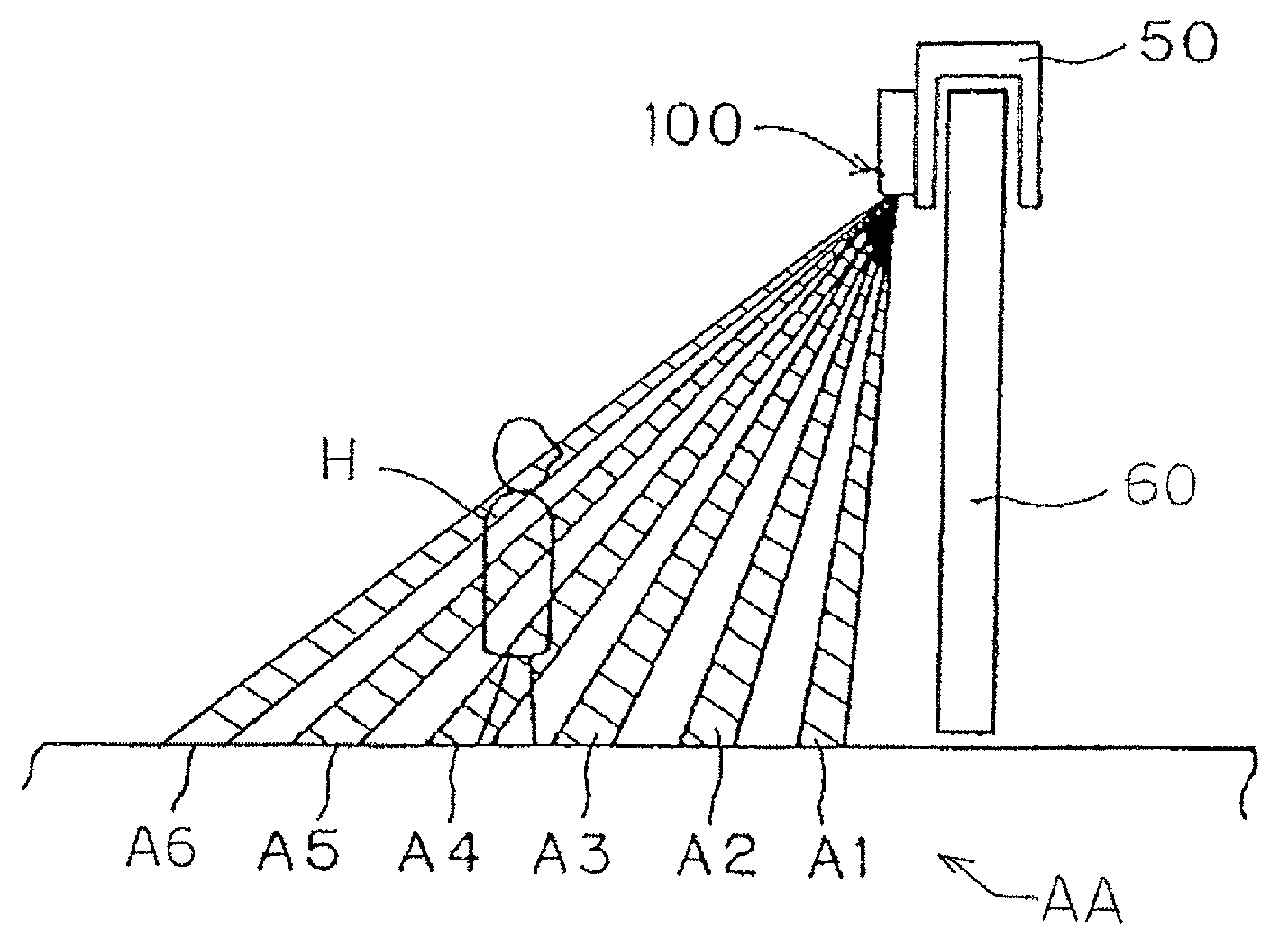 Active object detection sensor