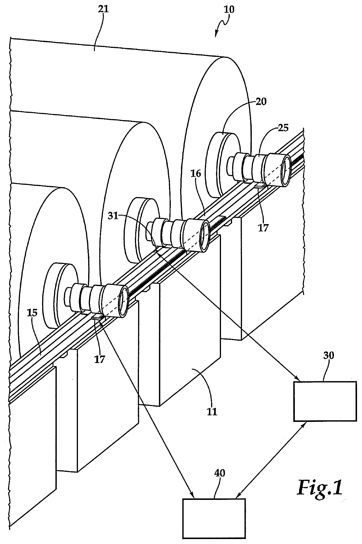 Reeling Shaft Transfer Rail System and Method of Transferring Reeling Shafts on a Reeling Shaft Transfer Rail System