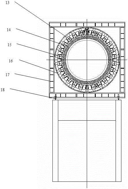 A φ2000×18m energy-saving and environment-friendly mercury smelting electromagnetic induction roasting rotary kiln