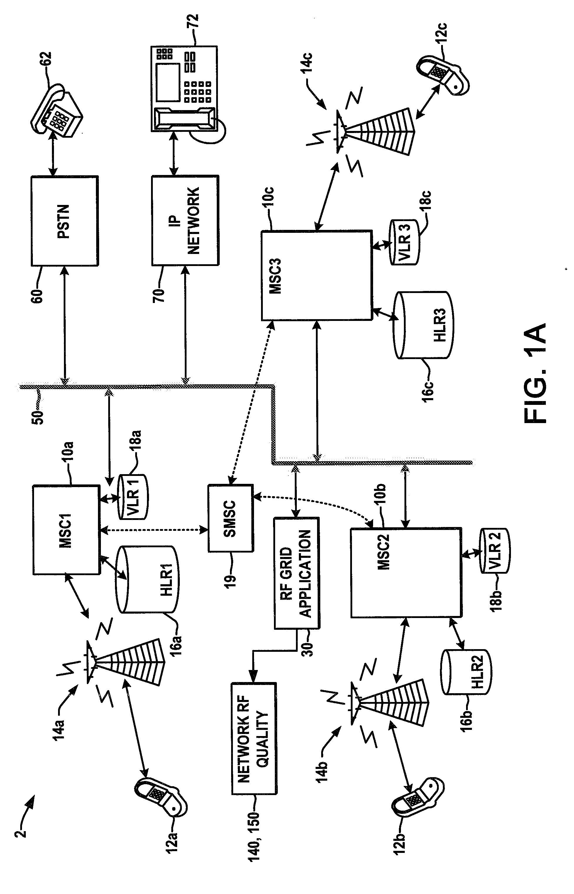 Method and system for assessing wireless communication quality in a communications network